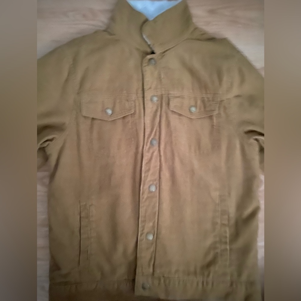 Mens brown shacket